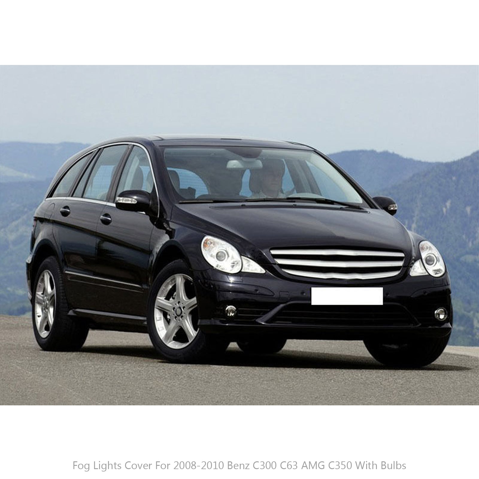 مصباح الضباب الأمامي يسار/يمين مع لمبات لـ 2008-2010 Benz C300 C63 AMG C350 Generic