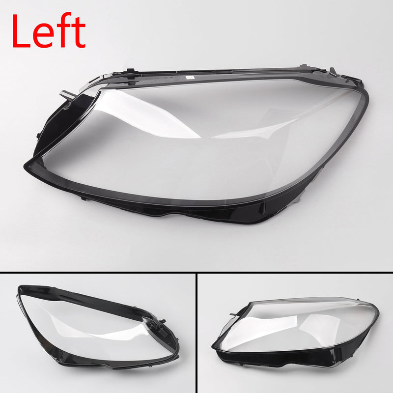 L/R cubierta de faro lateral lentes de lente de faro para Benz Clase C W205 C180 C200 C260L C280 C300 2015-genérico