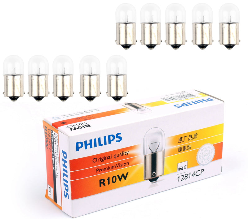 10X Philips RC10W 12V 10W BA15s 12814 Bulbs Automotive Singnaling Lamp Light