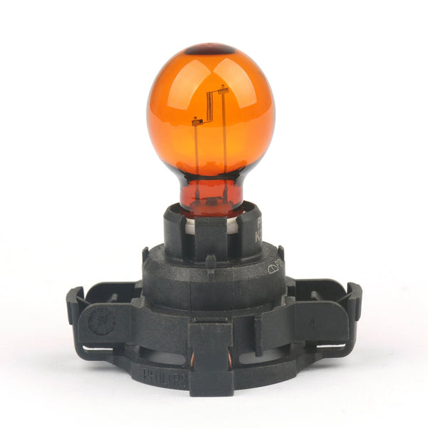 Philips Standard PY24W 12190SV 24W One Amber Bulb Turn Signal Daytime Light