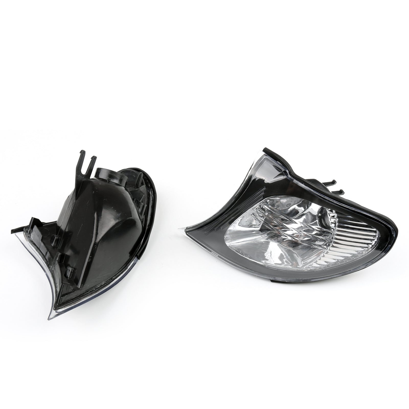 Euro Corner Lights - Crystal Clear W/ Smoke Trim For 02-05 BMW E46 3-Series 4Dr Generic