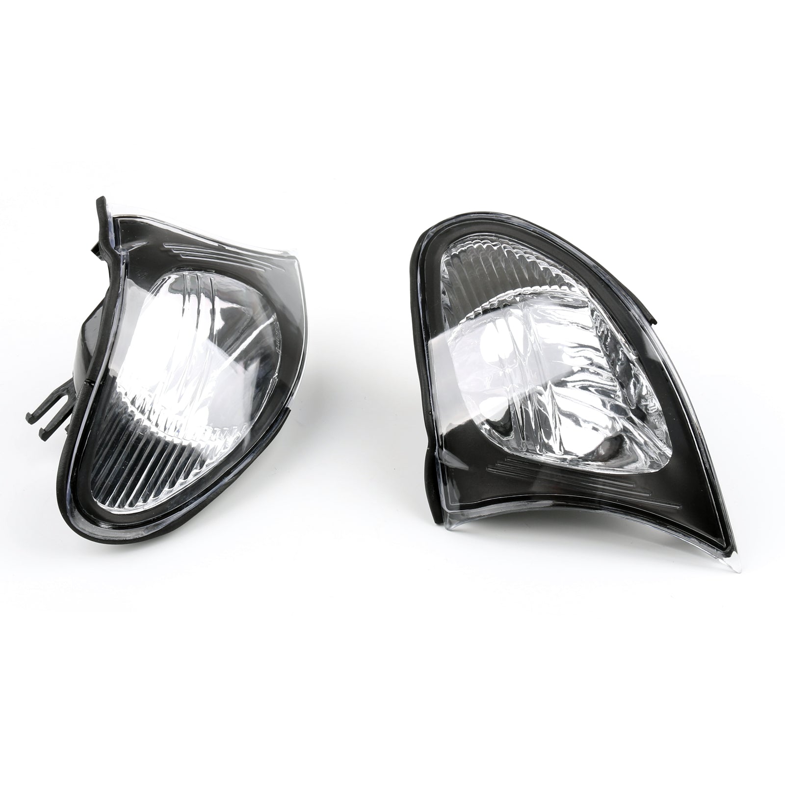 Euro Corner Lights - Crystal Clear W/ Smoke Trim For 02-05 BMW E46 3-Series 4Dr Generic