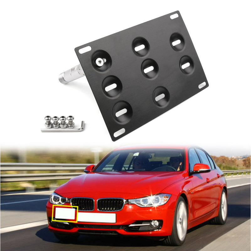 Bumper Tow Hook License Plate Mount Bracket For BMW F30 F32 F10 3/4/5 SERIES