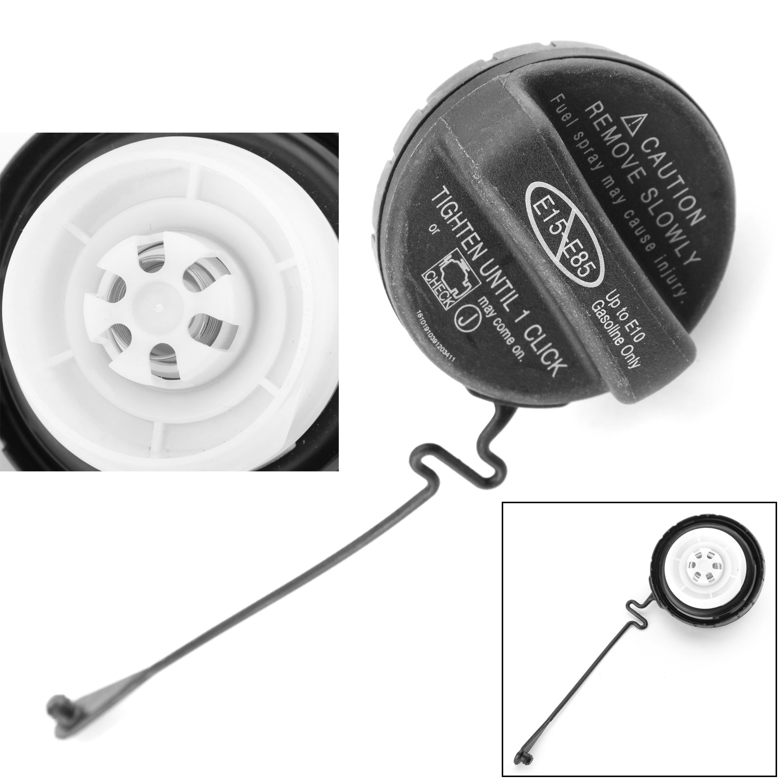 Fuel Tank Gas Cap Lid Tether Threaded Style 77300-06040 For TOYOTA CAMRY COROLLA Generic