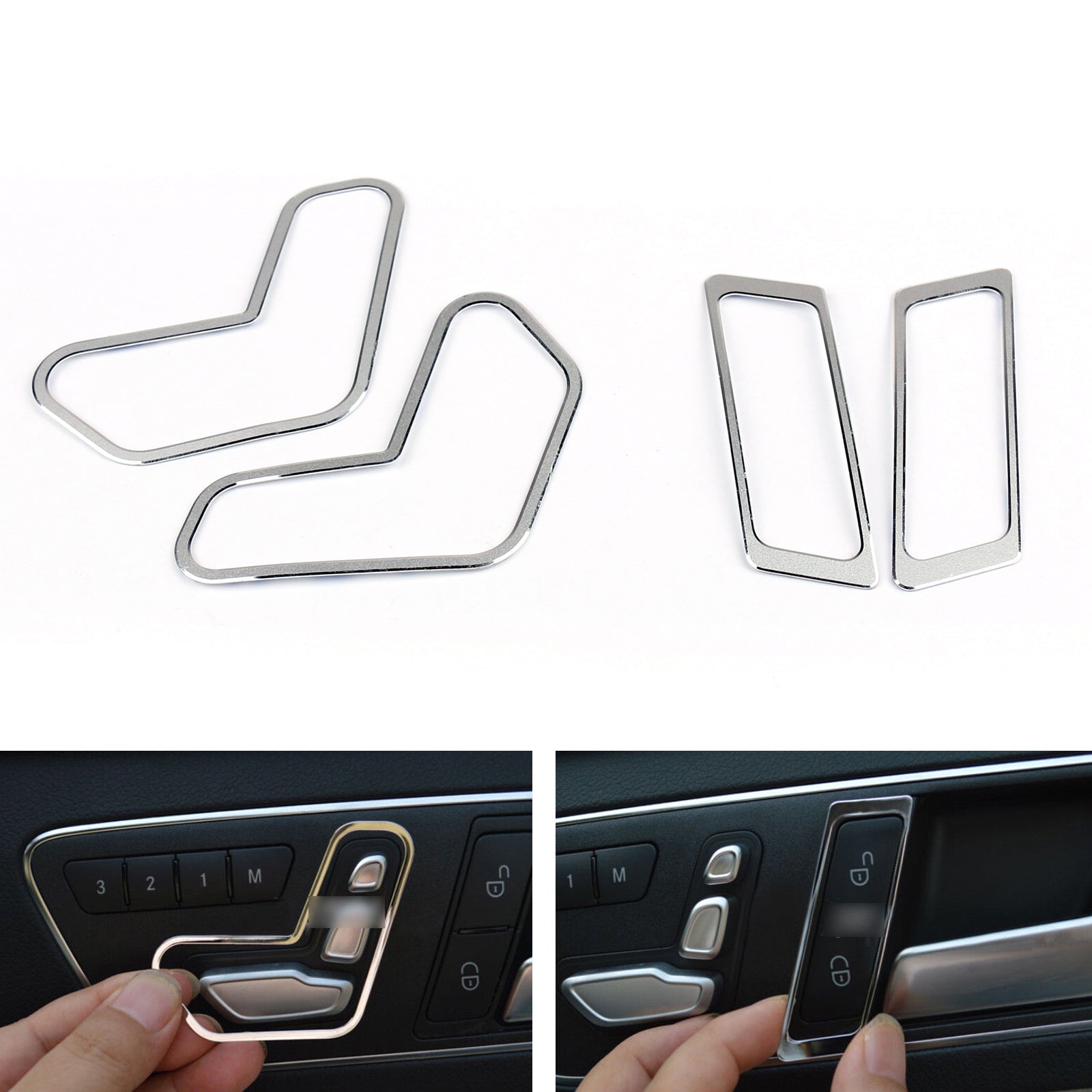 Seat Adjusting Button Frame Trim Cover For Benz E Class W212 E250/300 2010-15 SL