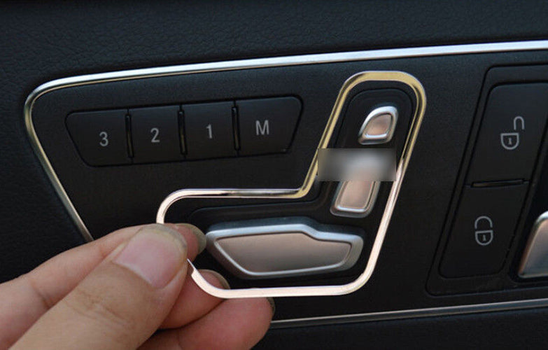 Asiento ajuste botón marco ajuste cubierta para Benz Clase E W212 E250/300 2010-15 SL genérico