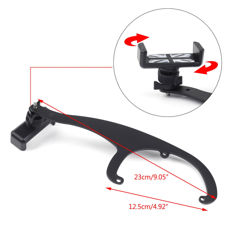 Mini Cooper R55 R56 Rotation Car Moible Phone Mount Cradle Holder Stand For Generic
