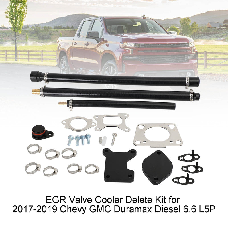 2017-2023 Chevy GMC Duramax Diesel 6.6 L5P EGR Valve Cooler Delete Kit