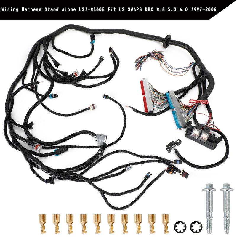 1997-2006 LS SWAPS DBC 4.8 5.3 6.0 Wiring Harness Stand Alone LS1-4L60E For Generic