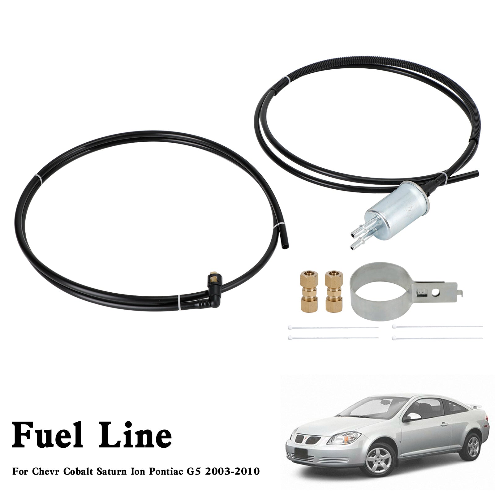 2003-2010 Chevrolet Cobalt Saturn Ion Pontiac G5 10pcs Nyon Fuel Line Kit NFR0002