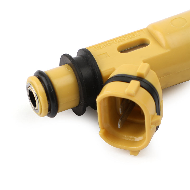 Inyectores de combustible amarillos de 4 orificios de 4 * 440 cc 195500-4450 para Mazda (04-08 Rx-8) genérico