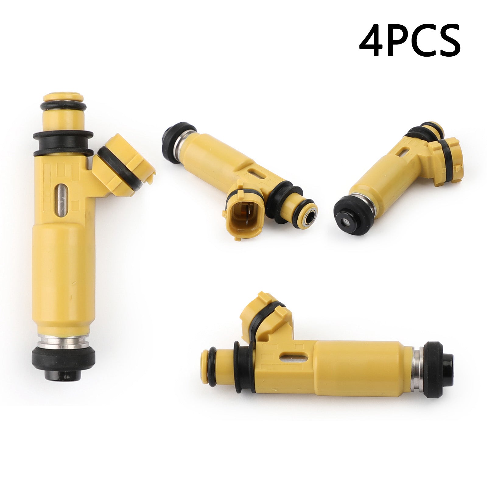 4*440Cc 4-Hole Yellow Fuel Injectors 195500-4450 For Mazda (04-08 Rx-8) Generic