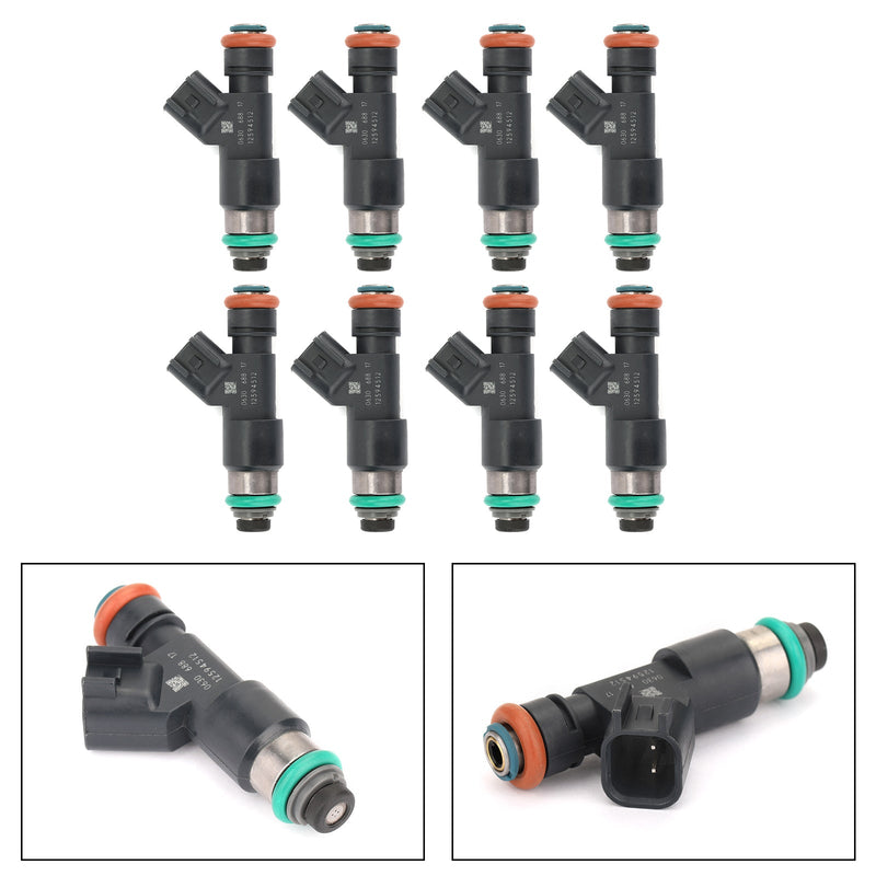 Set Of 8 Fuel Injectors For 07-09 Chevrolet Gmc 5.3L V8 12594512 217-2436