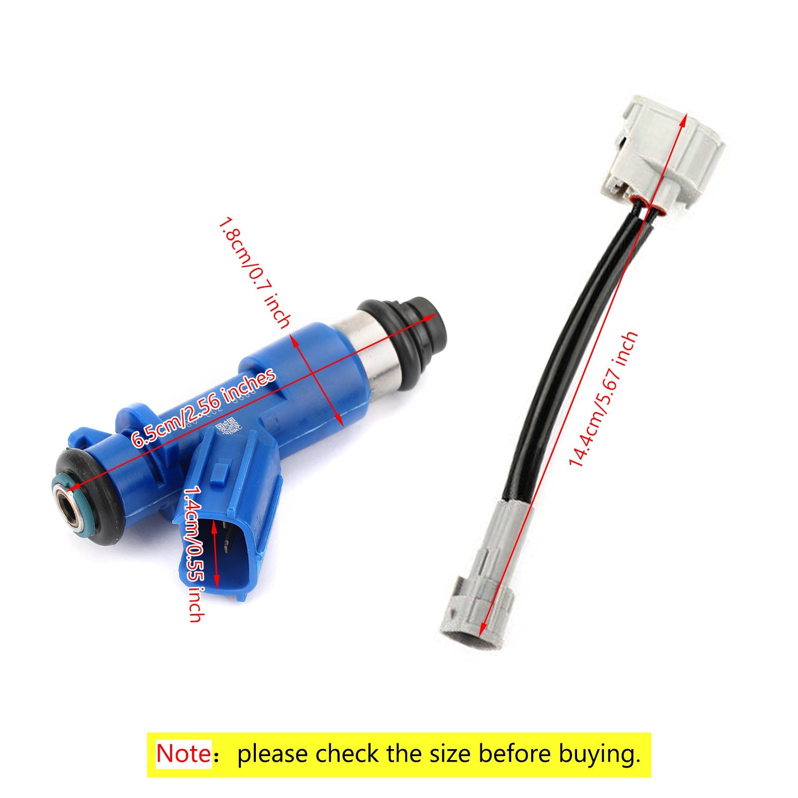 1Pcs New Denso Fuel Injectors 410Cc For Acura Honda 16450Rwca01 Generic