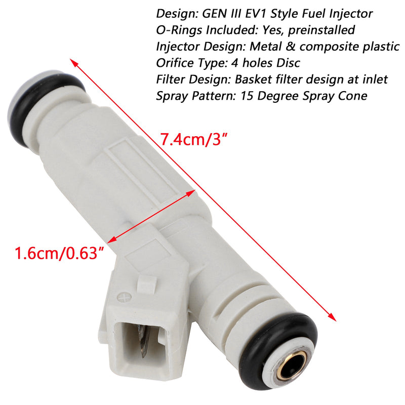 1 Uds nuevos inyectores de combustible de 36lb para Ford GM LS1 LT1 5.0L 5.7L 380cc 0280155737 genérico