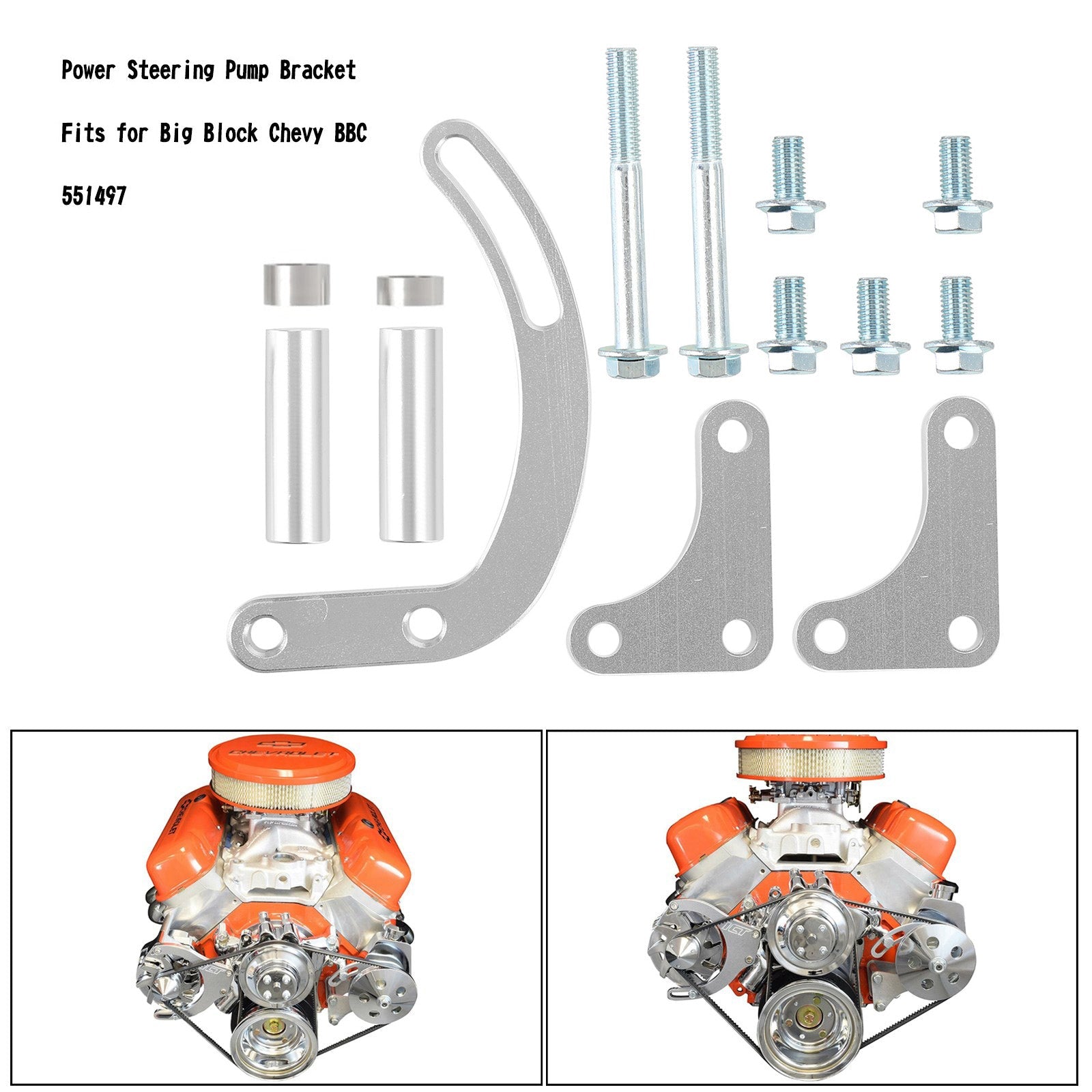 Big Block Chevy 551497 BBC Power Steering Pump Bracket