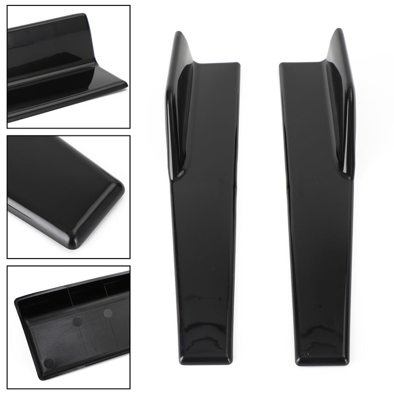 Pair 45cm Car Gloss Black Side Skirts Rocker Splitters Diffuser Winglet Wings Generic