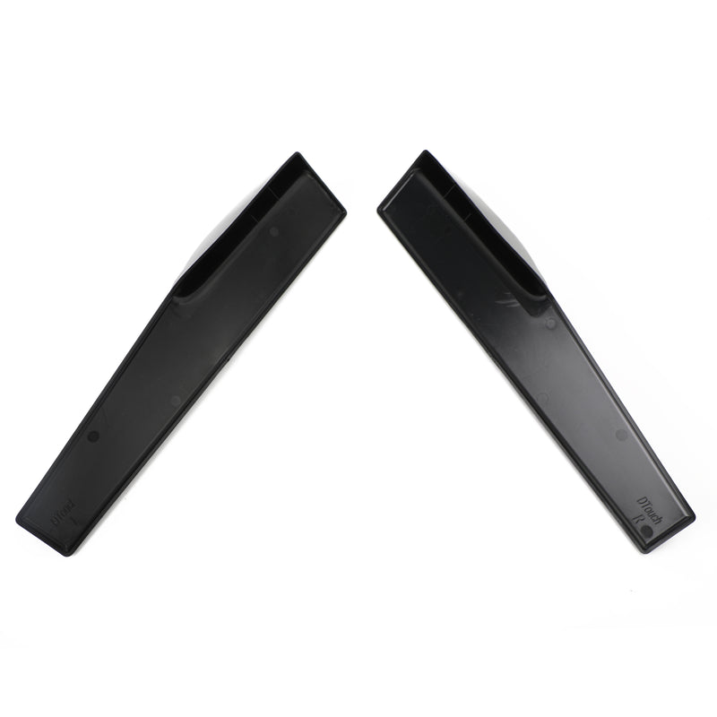 Pair 45cm Car Gloss Black Side Skirts Rocker Splitters Diffuser Winglet Wings Generic