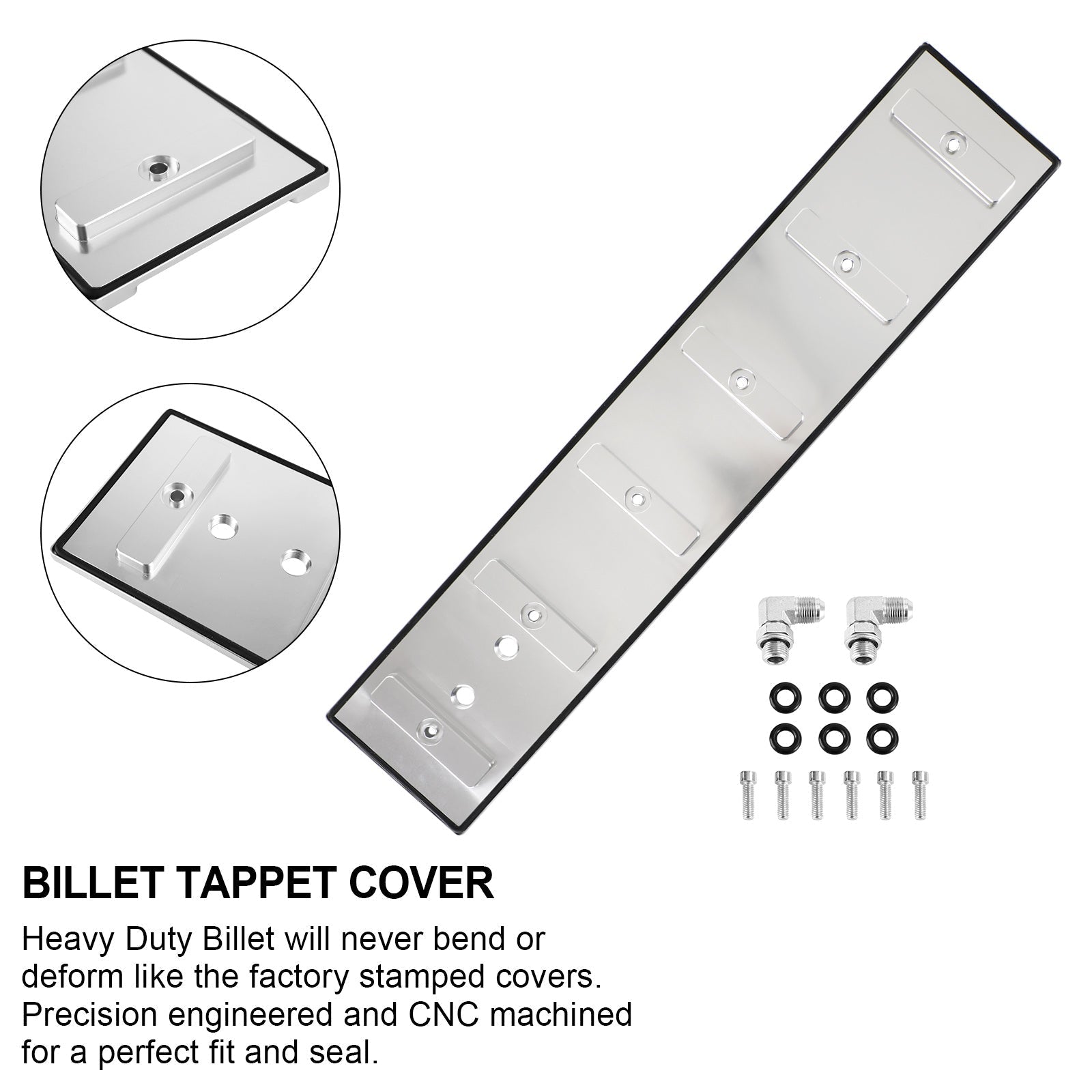 1989 - 2002 Cummin's 5.9L Diesel Engines Billet Tappet Cover Generic