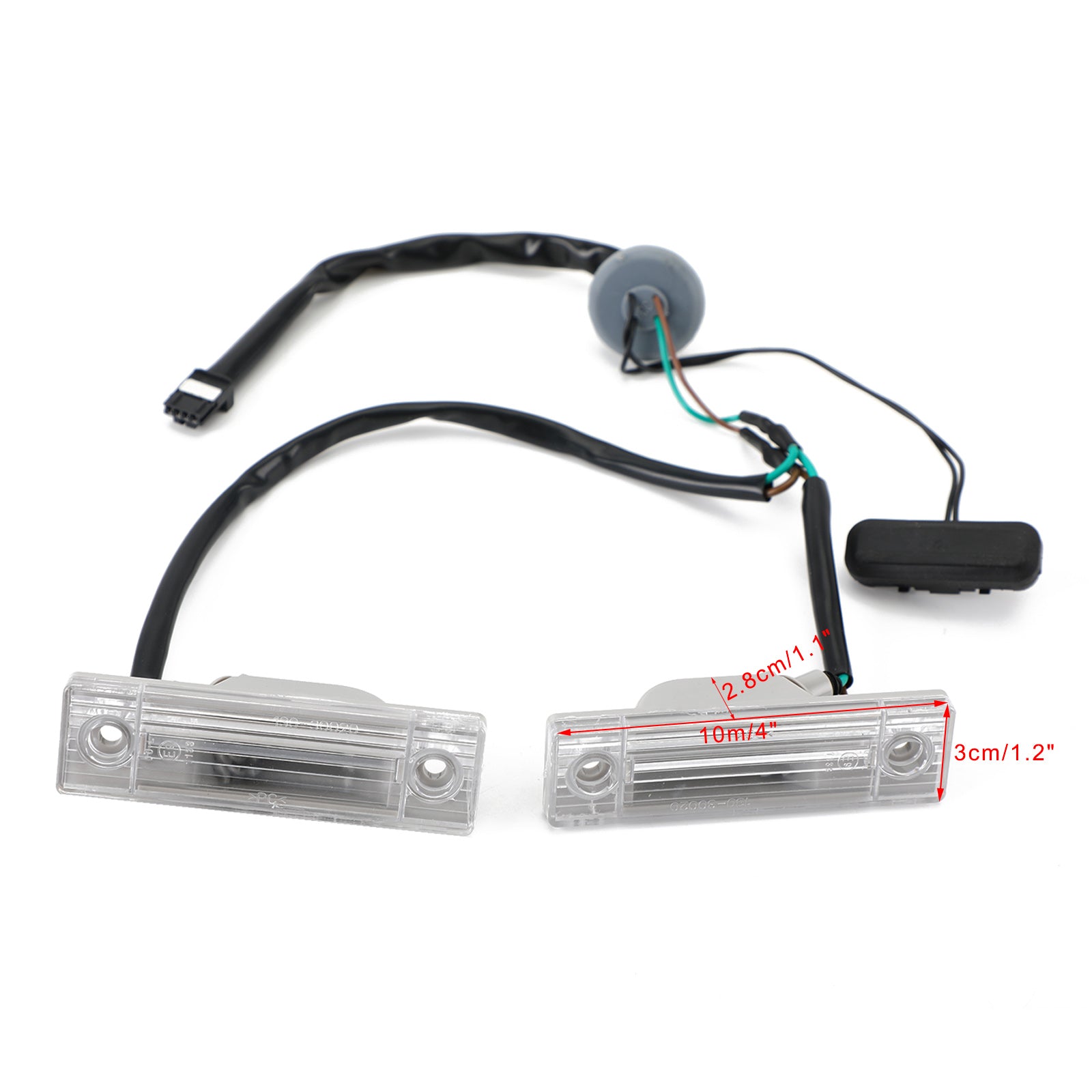 Interruptor de liberación del maletero trasero, lámpara de matrícula compatible con Chevy Cruze Orlando 2011-2014 con luz genérica