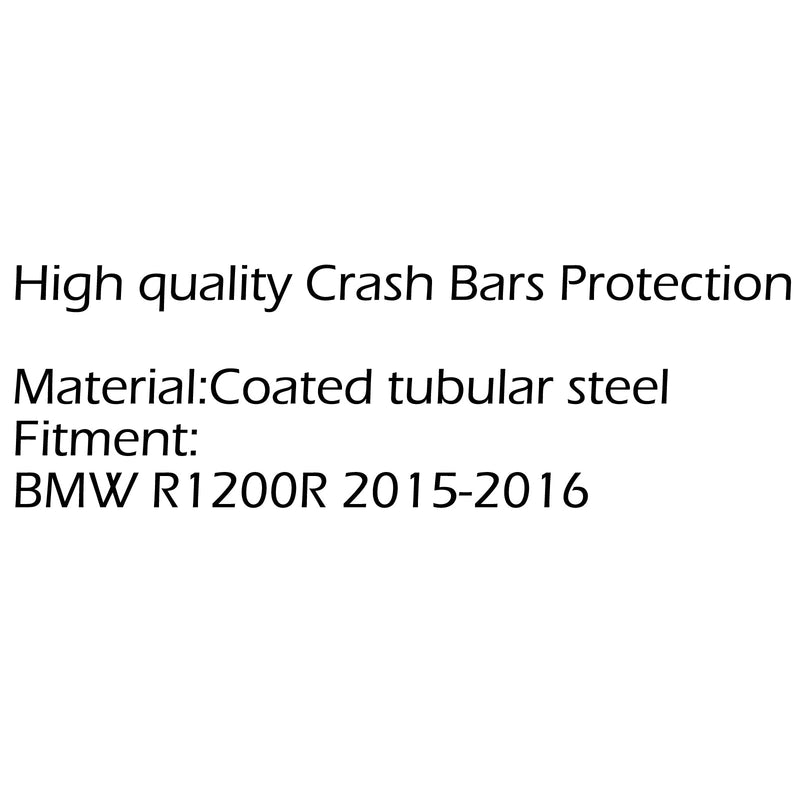 Barras de protección contra choques para motocicleta, protectores de motor para BMW R1200R 2015-2016 genérico