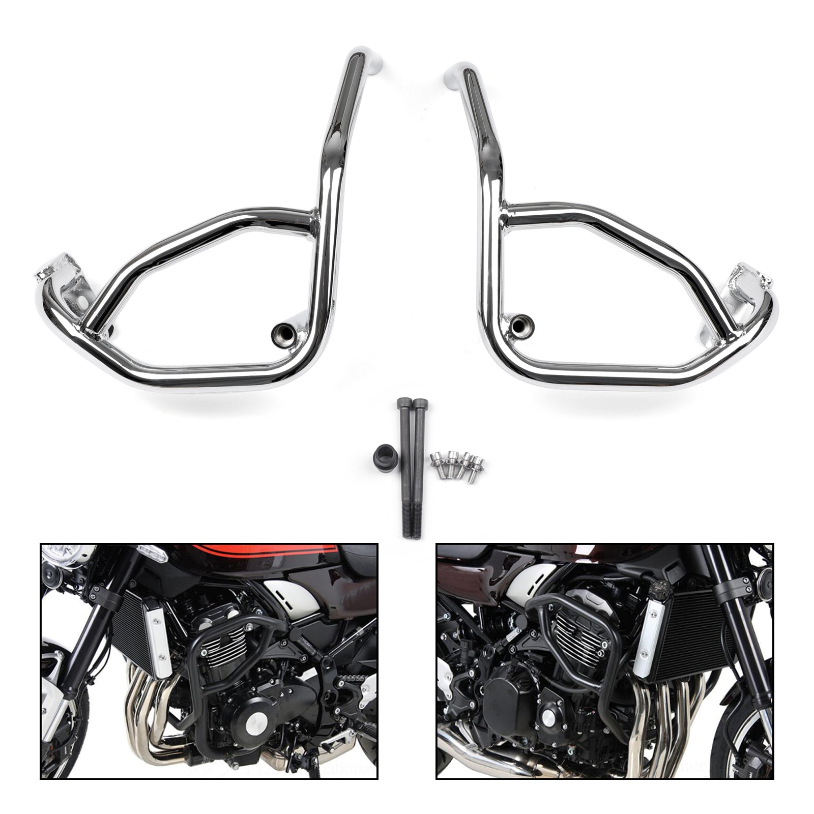 Highway Motorcycle Engine Guard Crash Bars For Kawasaki Z900RS Cafe 2018 Generic