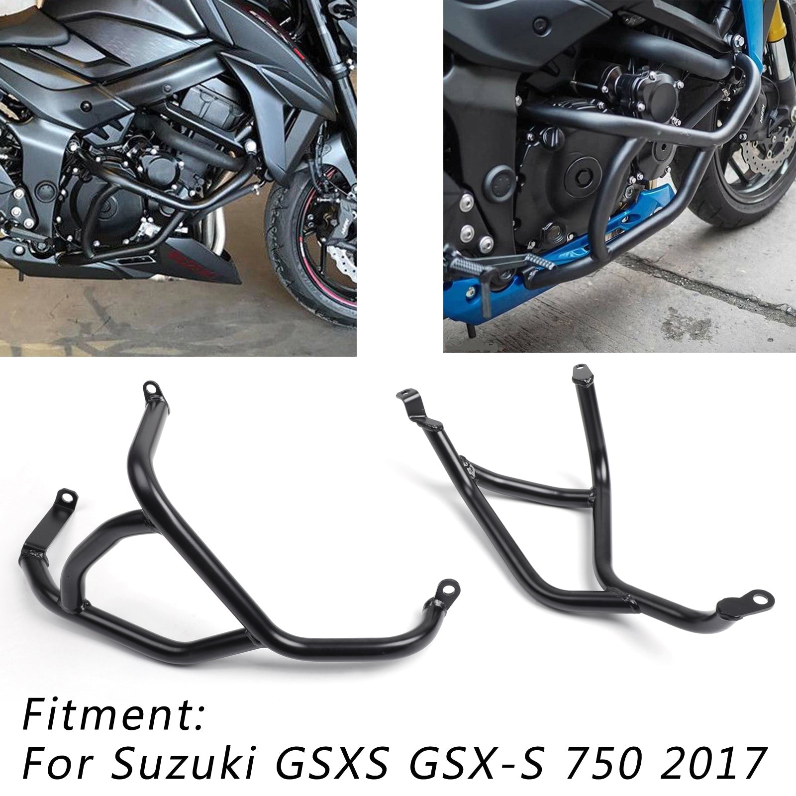 Engine Guard Crash Bar Frame Protectors for Suzuki GSXS750 / GSX-S 750 2017-2020 Generic