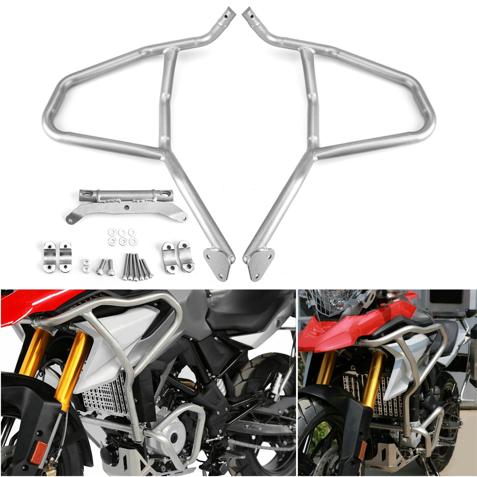 Upper Crash Bars Engine Guards Fit BMW G310GS 2018 2019 2020 Generic