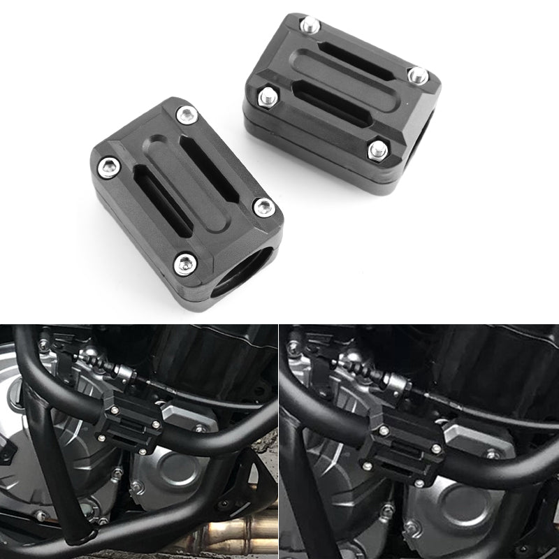 22mm 25mm Motorcycle Engine Frame Bar Protection Guard Ground Crash Slider Pads