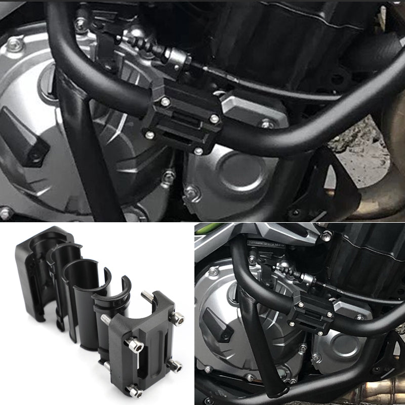 22mm 25mm Motorcycle Engine Frame Bar Protection Guard Ground Crash Slider Pads Generic