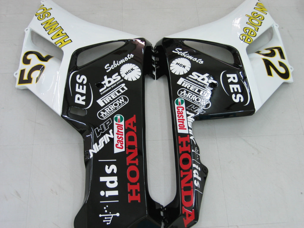 Fairings 2004-2005 Honda CBR 1000 RR White Black Hannspree  Generic