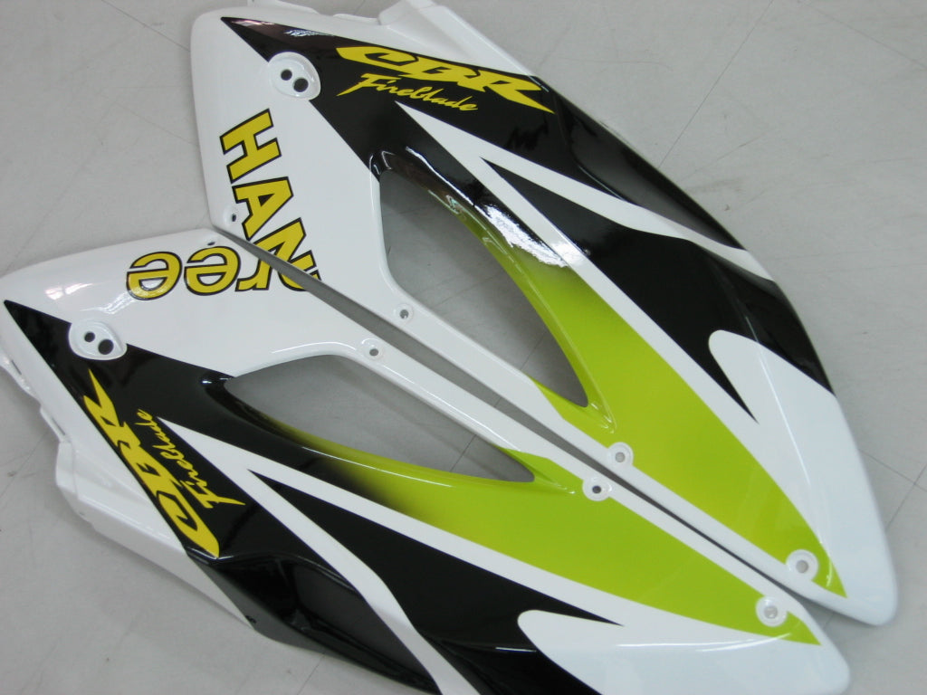 Fairings 2004-2005 Honda CBR 1000 RR White Black Hannspree  Generic