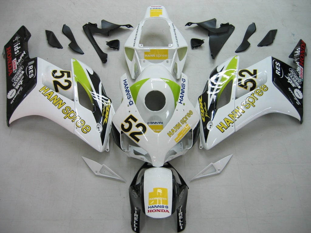 Carenados 2004-2005 Honda CBR 1000 RR Blanco Negro Hannspree Genérico