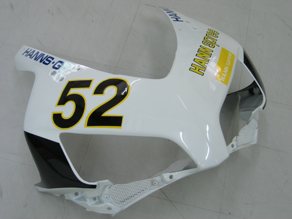 Fairings 2004-2005 Honda CBR 1000 RR White Black Hannspree  Generic