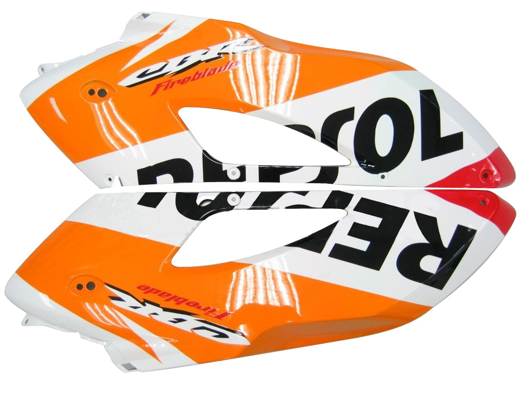 Fairings 2004-2005 Honda CBR 1000 RR أبيض برتقالي ريبسول عام