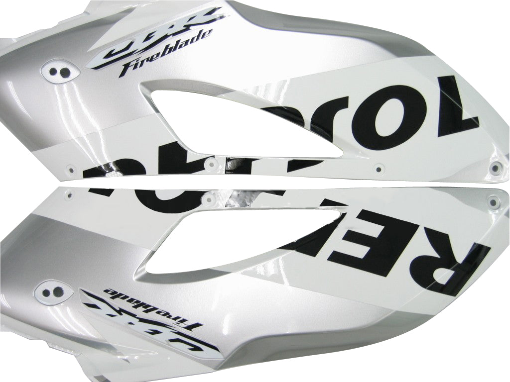 Fairings 2004-2005 Honda CBR 1000 RR أبيض فضي ريبسول عام