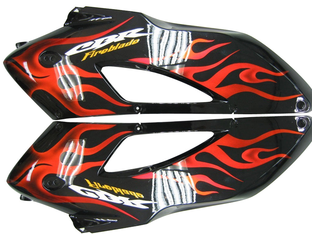 Fairings 2004-2005 Honda CBR 1000 RR Black & Red Flame Shark  Generic