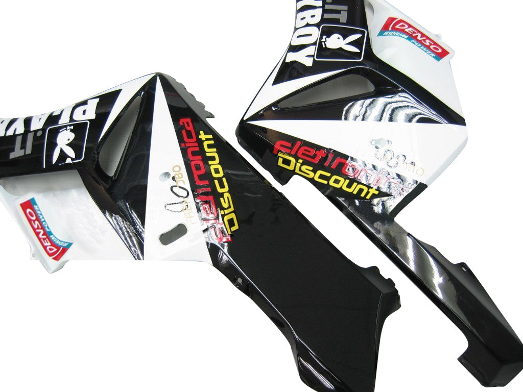 Fairings 2004-2005 Honda CBR 1000 RR أسود أبيض بلاي بوي عام