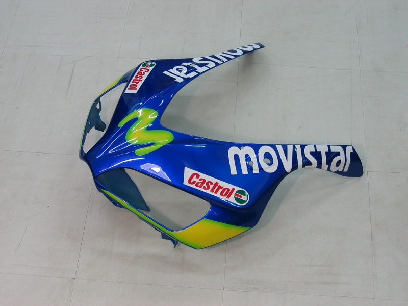 Fairings 2006-2007 Honda CBR 1000 RR أزرق وأخضر Movistar Generic