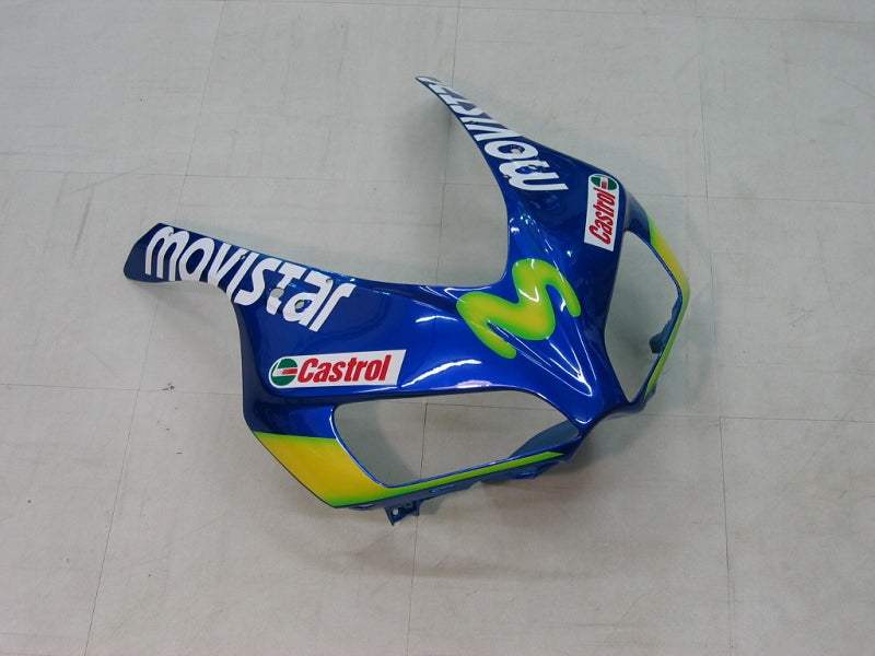 Fairings 2006-2007 Honda CBR 1000 RR أزرق وأخضر Movistar Generic