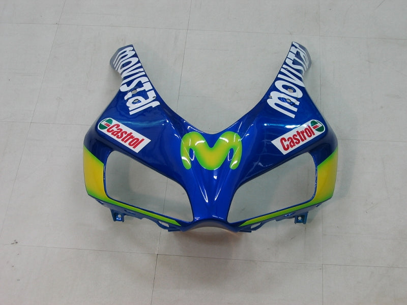 Fairings 2006-2007 Honda CBR 1000 RR أزرق وأخضر Movistar Generic