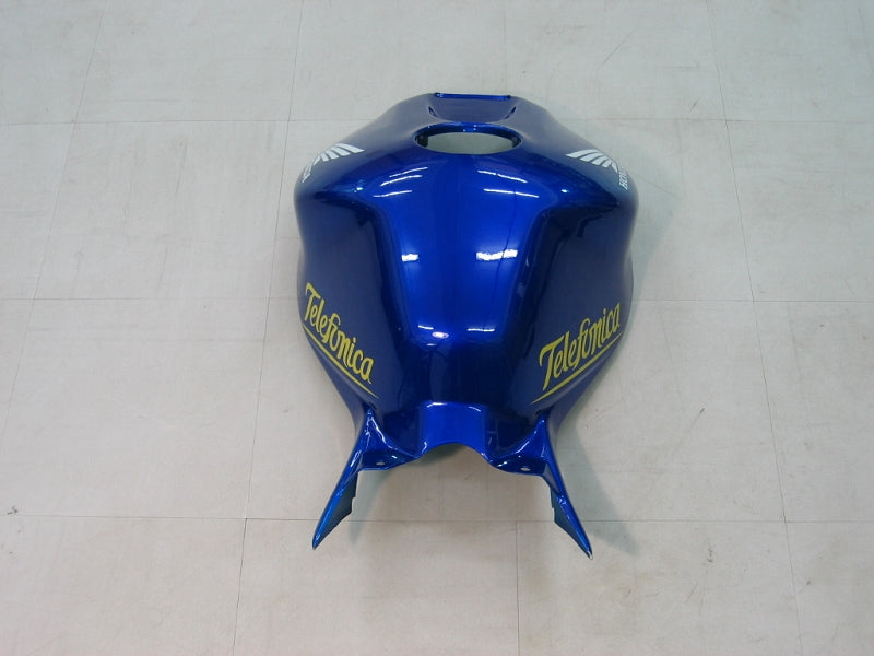 Fairings 2006-2007 Honda CBR 1000 RR أزرق وأخضر Movistar Generic