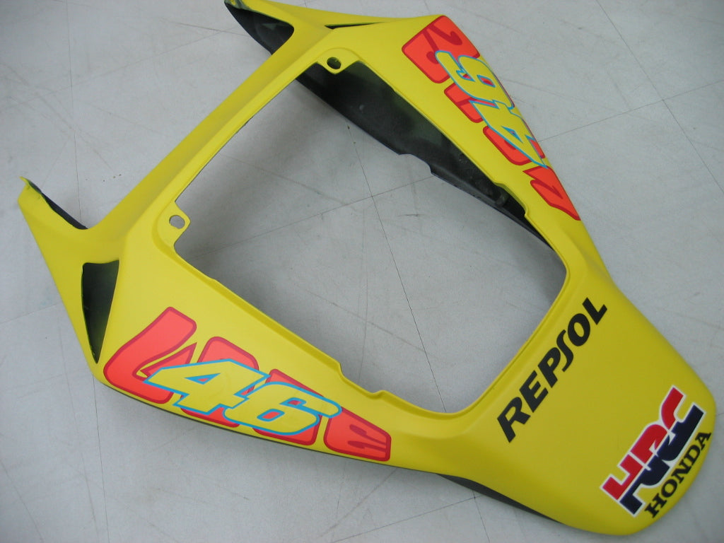 Fairings 2006-2007 Honda CBR 1000 RR Black Yellow Valentino Rossi   Generic