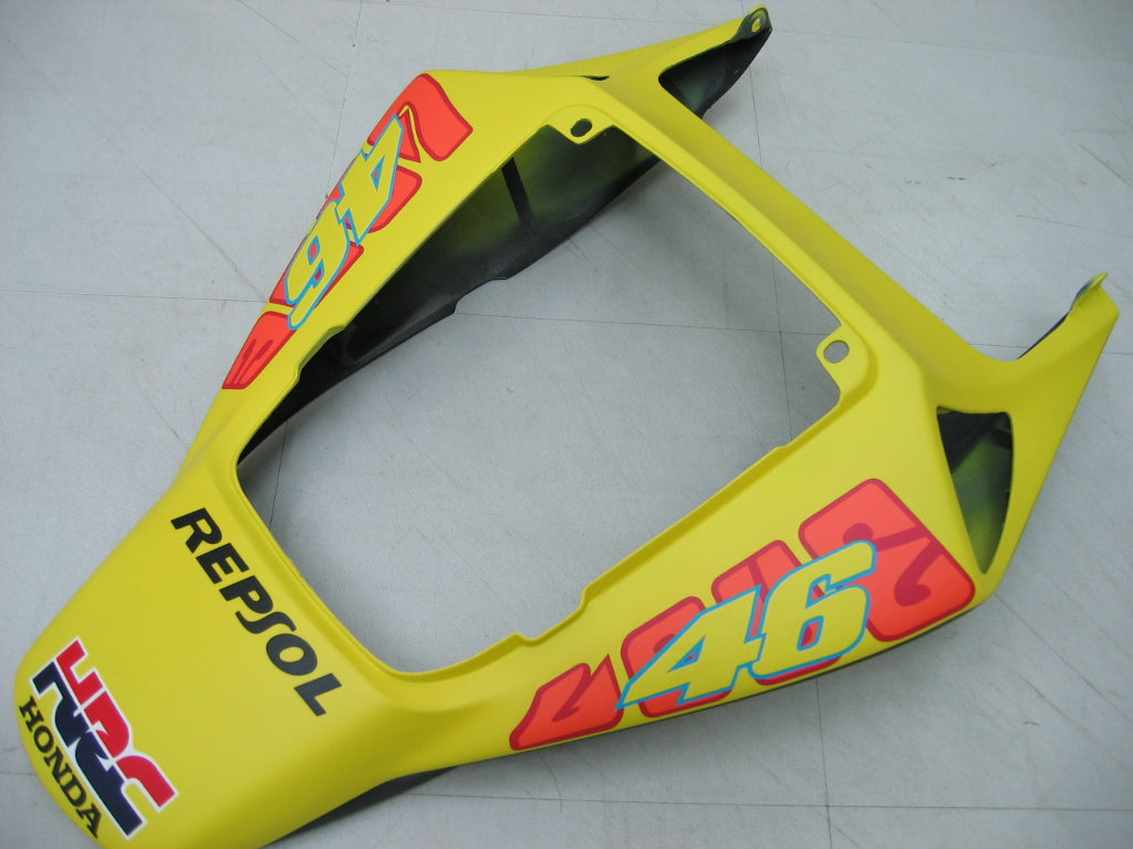 Fairings 2006-2007 Honda CBR 1000 RR Black Yellow Valentino Rossi   Generic