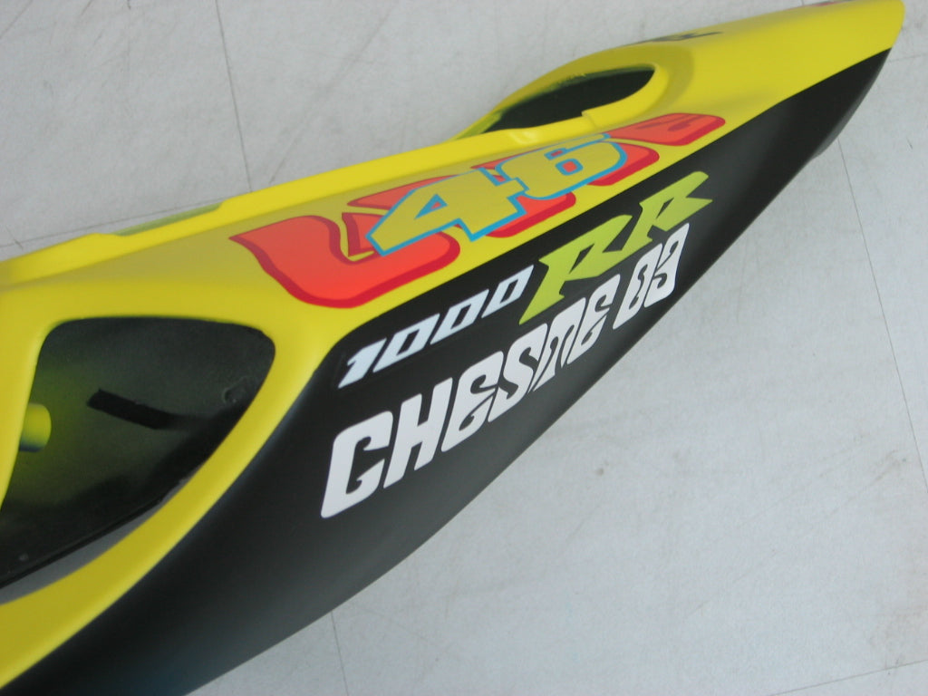 Fairings 2006-2007 Honda CBR 1000 RR Black Yellow Valentino Rossi   Generic