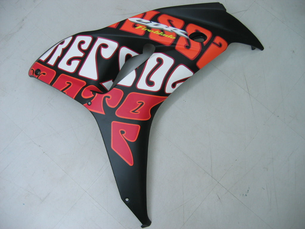 Fairings 2006-2007 Honda CBR 1000 RR Black Yellow Valentino Rossi   Generic