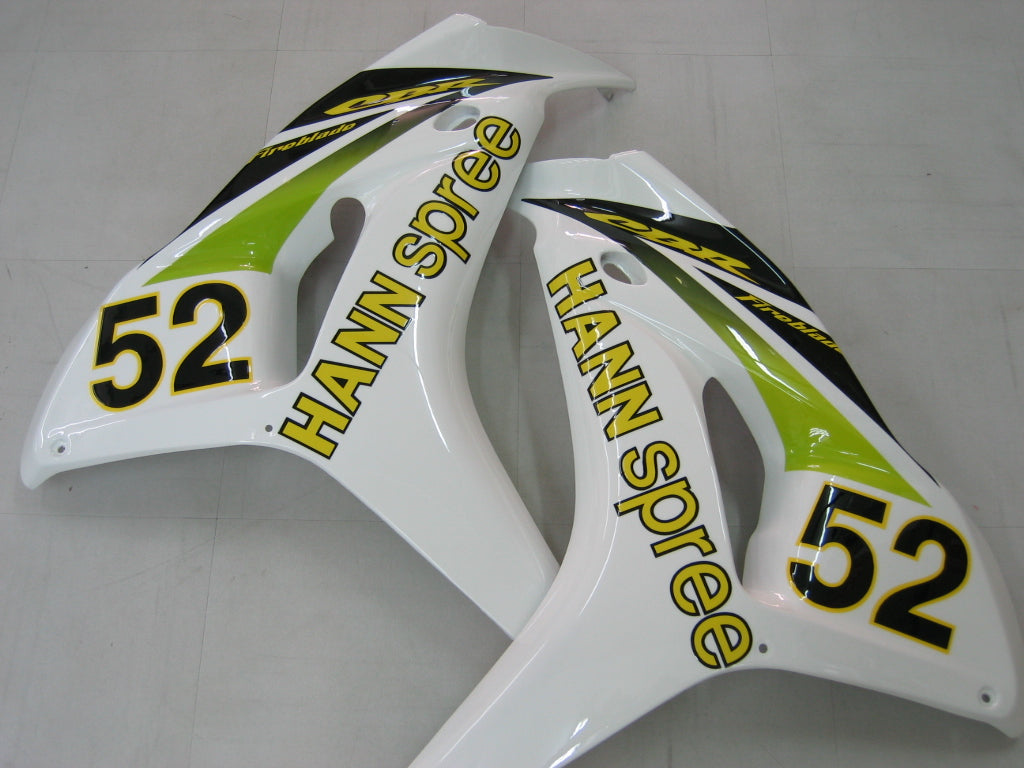 Fairings 2006-2007 Honda CBR 1000 RR أبيض رقم 52 Hannspree Generic