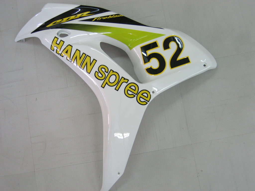 Fairings 2006-2007 Honda CBR 1000 RR أبيض رقم 52 Hannspree Generic