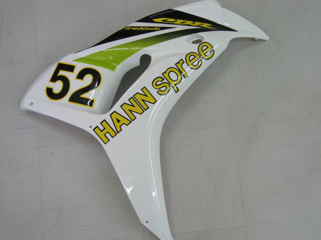 Fairings 2006-2007 Honda CBR 1000 RR أبيض رقم 52 Hannspree Generic