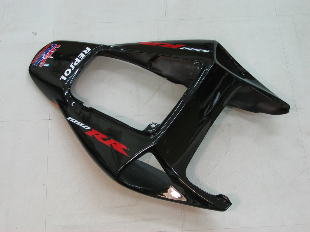 Fairings 2006-2007 Honda CBR 1000 RR Black Orange Repsol  Generic